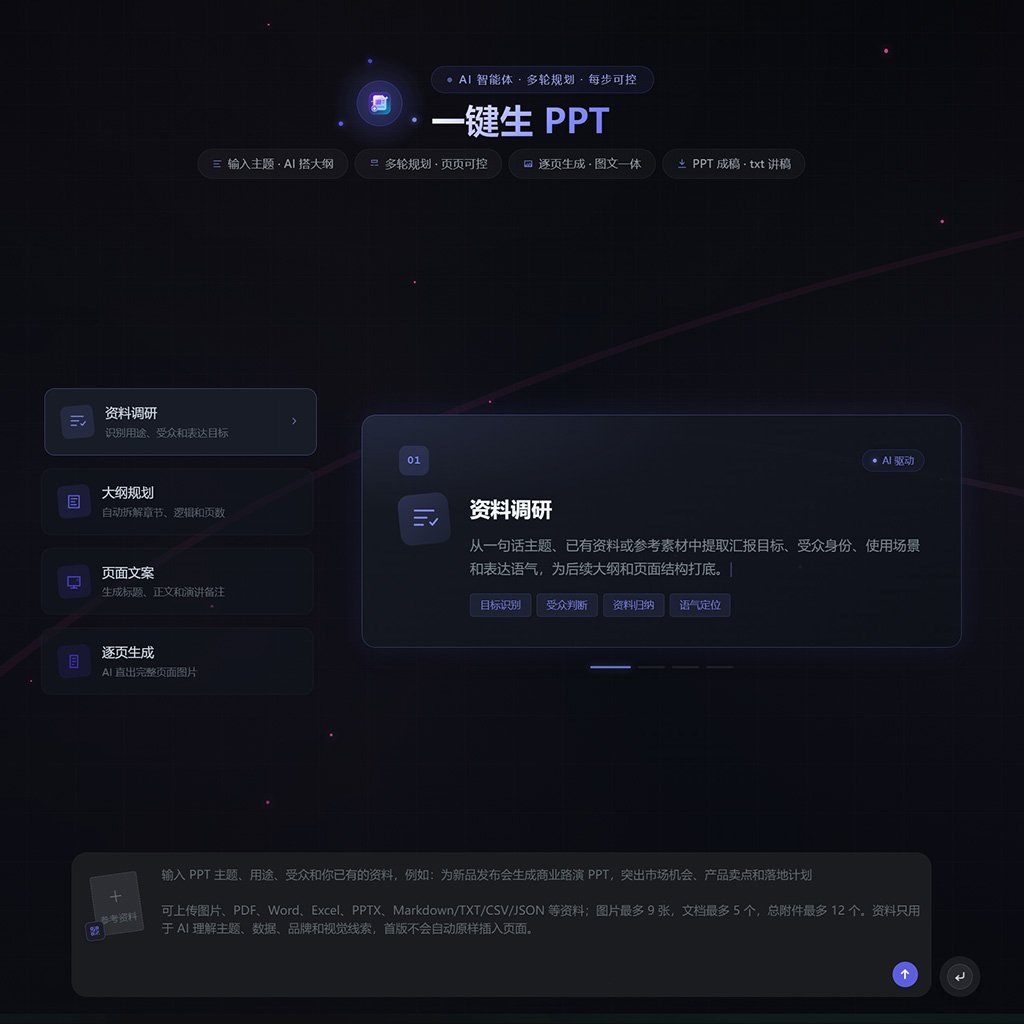 菁选灵创AI一键生成PPT